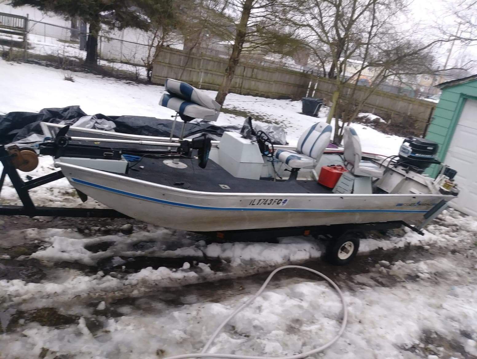 15ft fisher marine aluminum boat