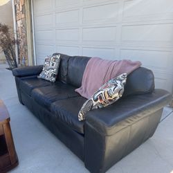 Leather Three Seater Couch 