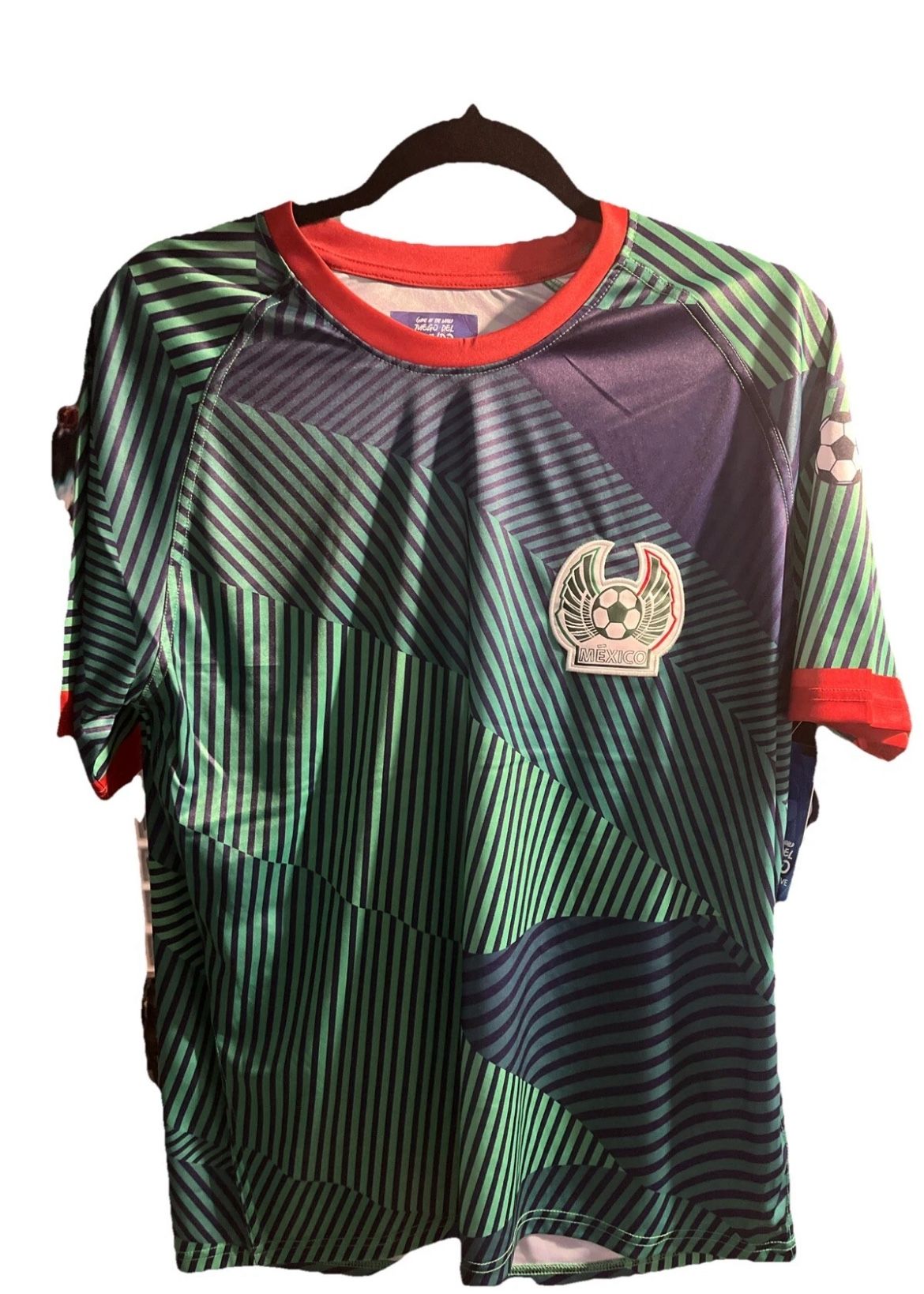 Mexico Soccer Team Jersey Game Of The World Juego Del Mundo Size L New Green