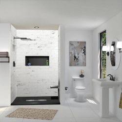 Transolid FZST6642C 64-7/8" X 42-1/2" Rectangular Shower Base 