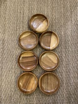 Wooden Salad Bowls Mid Century Teak