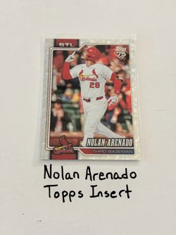 Nolan Arenado St. Louis Cardinals All-Star 3rd Baseman Topps Short Print Insert Card.
