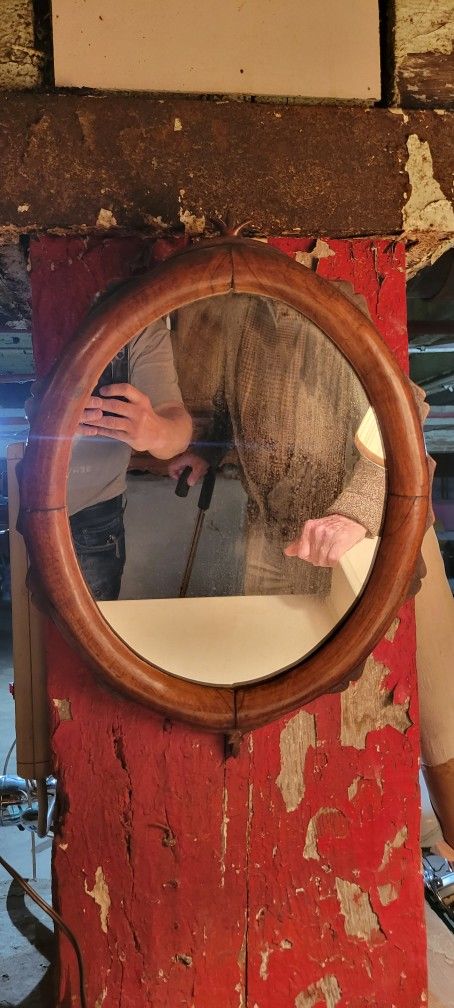 Antique Silver Mirror 