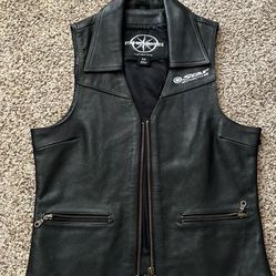 Leather Vest , Chaps And Jacket 