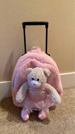 Ballet Bear Rolling Backpack
