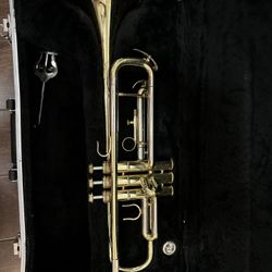 Trumpet With Case And Mouthpiece 
