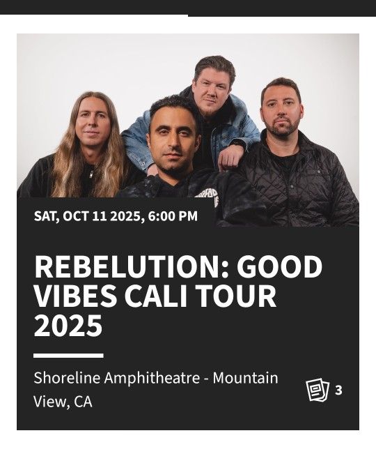 Rebelution Good Vibes Tour