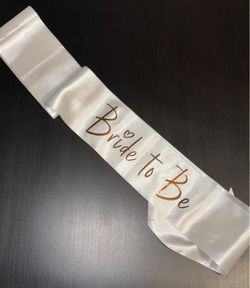 Bride to be sash