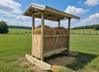 Covered Hay Feeders for Horses & Livestock
