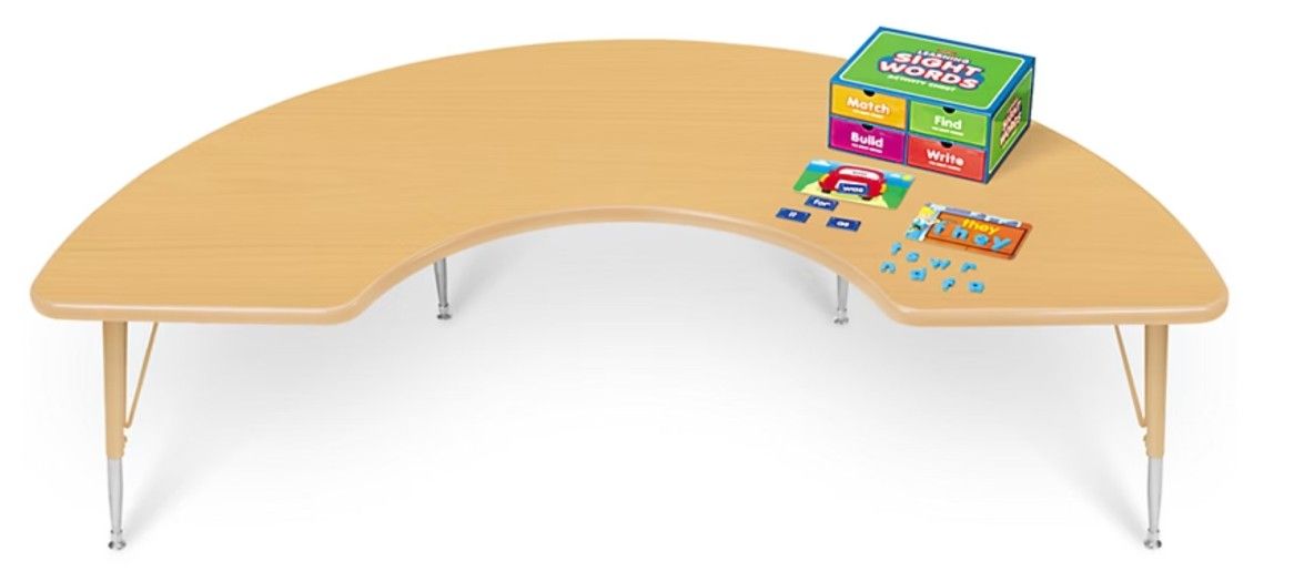 Natural Adjustable Large Group Tables