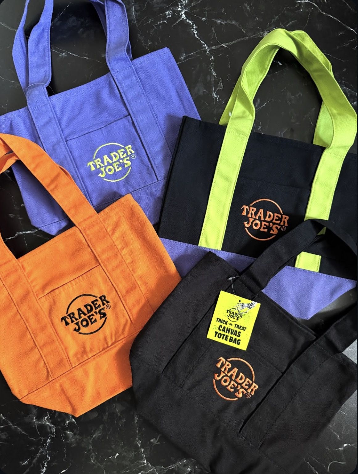 Trader Joe’s Halloween Tote Bag 🎃🖤✨