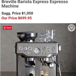 Breville Barista Express Espresso Coffee Machine with Frother
