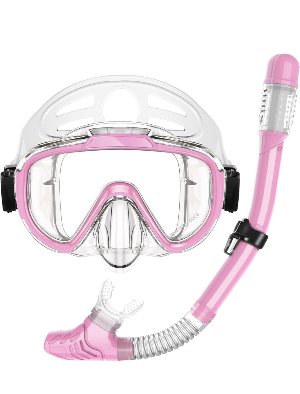 Kids Snorkel Set Pink New