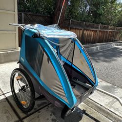 thule coaster xt blue bike trailer bicycle trailer 