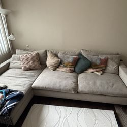 West elm L Shape 2 Piece Couch
