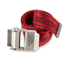 Off-White Red Industrial Belt