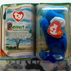 TY Legends-Peanut The Royal Blue Elephant HTF