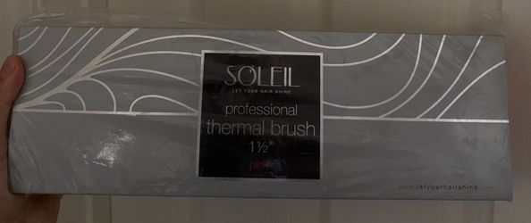 NEW SEALED Soleil Professional Thermal Brush 1.5” Pink | Salon Quality