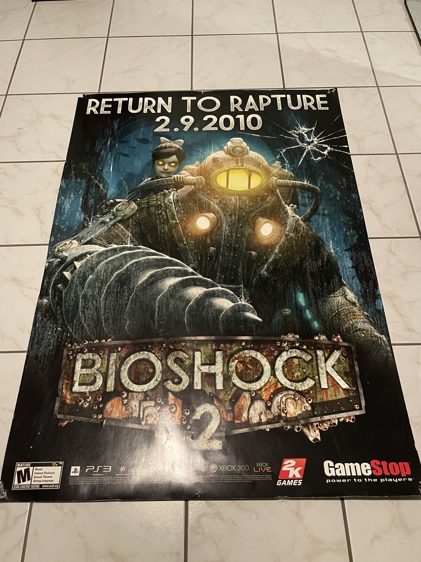 BIOSHOCK 2 GameStop 2010 Promotional Poster for Sale in Phoenix