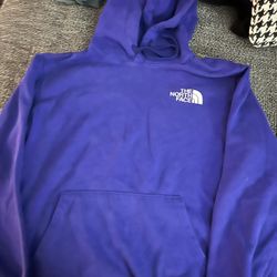 The North Face Men’s Purple Pullover Hoodie (Size L)