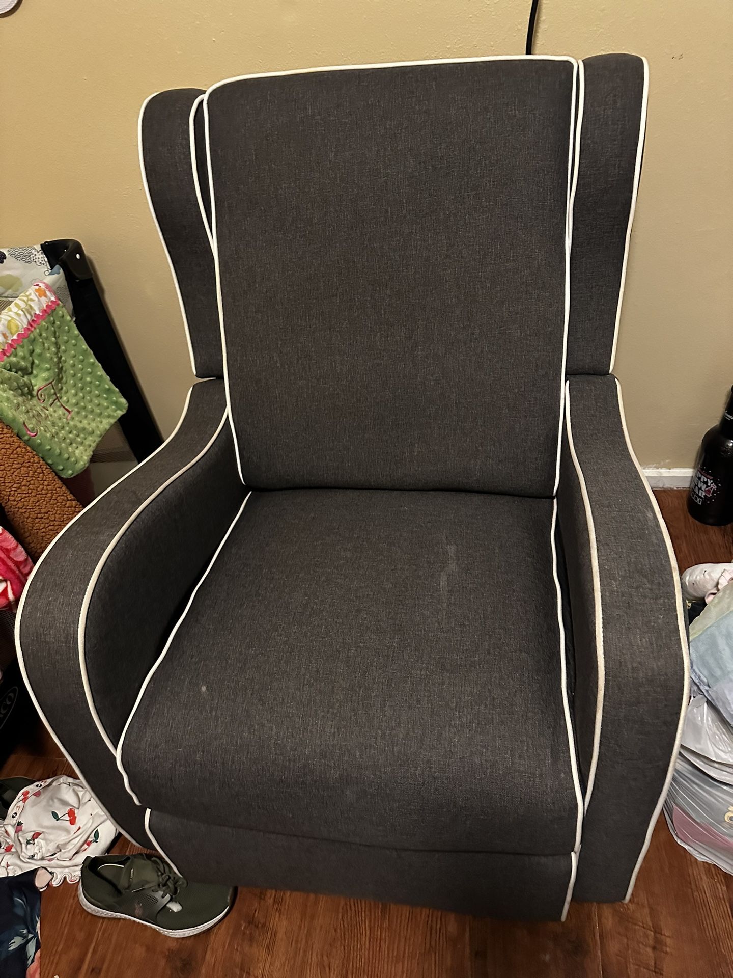 Rocking Recliner Chair Grey