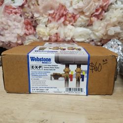 Webstone, a brand of NIBCO
3/4 in. EXP Ultra-Compact Tankless Water Heater Service Valve Kit with 2-Lead Free Full Port Brass Ball Valves