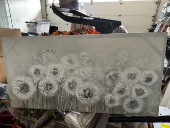 Grey/white textured canvas print