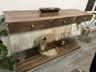 Wood lucite sideboard