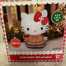 HELLO KITTY GINGERBREAD CHRISTMAS AIRBLOWN INFLATABLE 