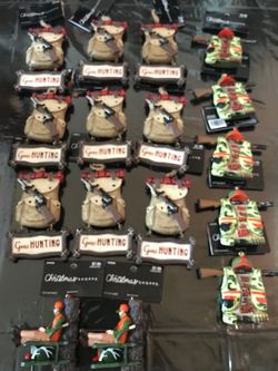 Christmas ornaments hunting in camouflage shop Bundle (16 pc )