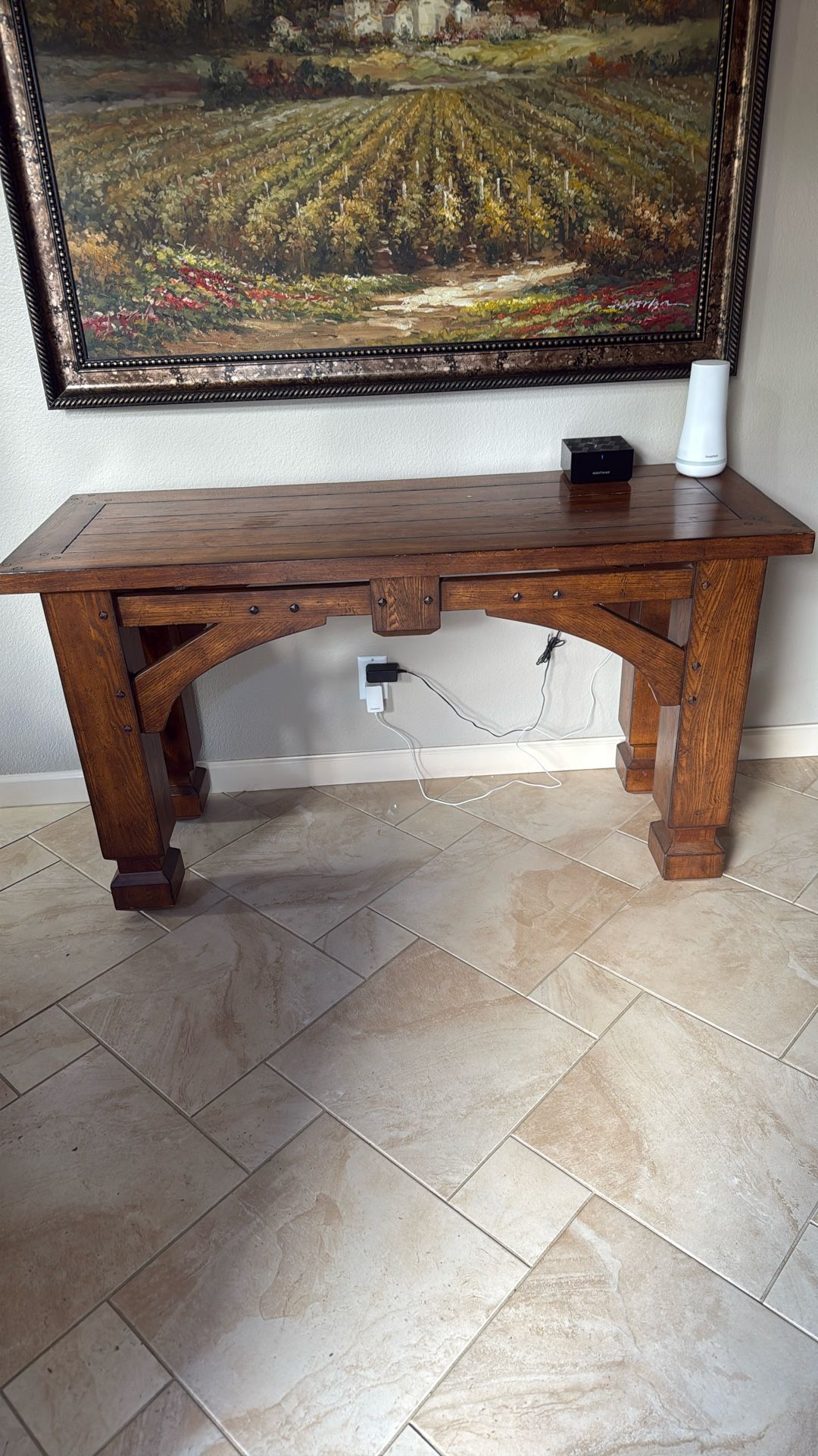 Wood Entry Table