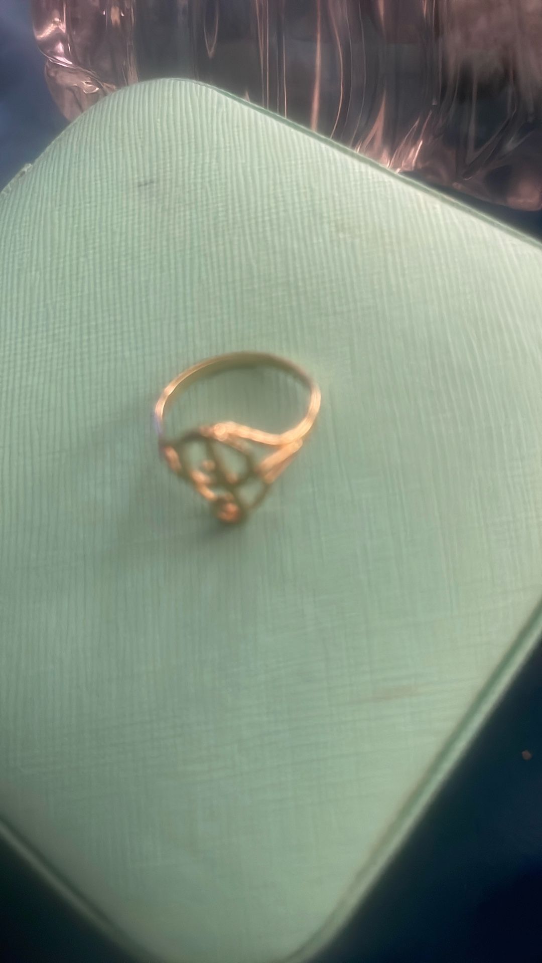 10k Solid Gold āPā Initial Letter Ring For Sale - Size 7.5