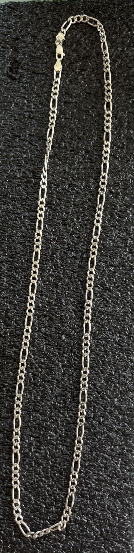 Sterling Silver Figaro Chain
