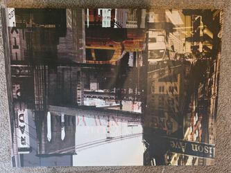Large NYC City Street Canvas Wall Art – Modern Urban Decor