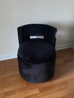 360 Degree Swivel Upholstered Accent Chair With Storage