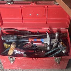 Tool Box Filled With All Kinds Of Tools. 