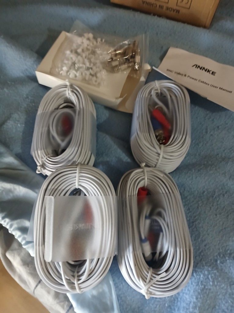 4 50ft BNC & Power Camera Cables