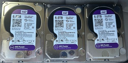 💾 6TB WD Purple Surveillance Hard Drives – $120 Each