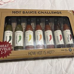 Hot Sauce Challenge Set of 7 bottles 3fl ozs each