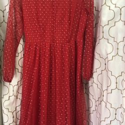 New Red Dress Size 10-12