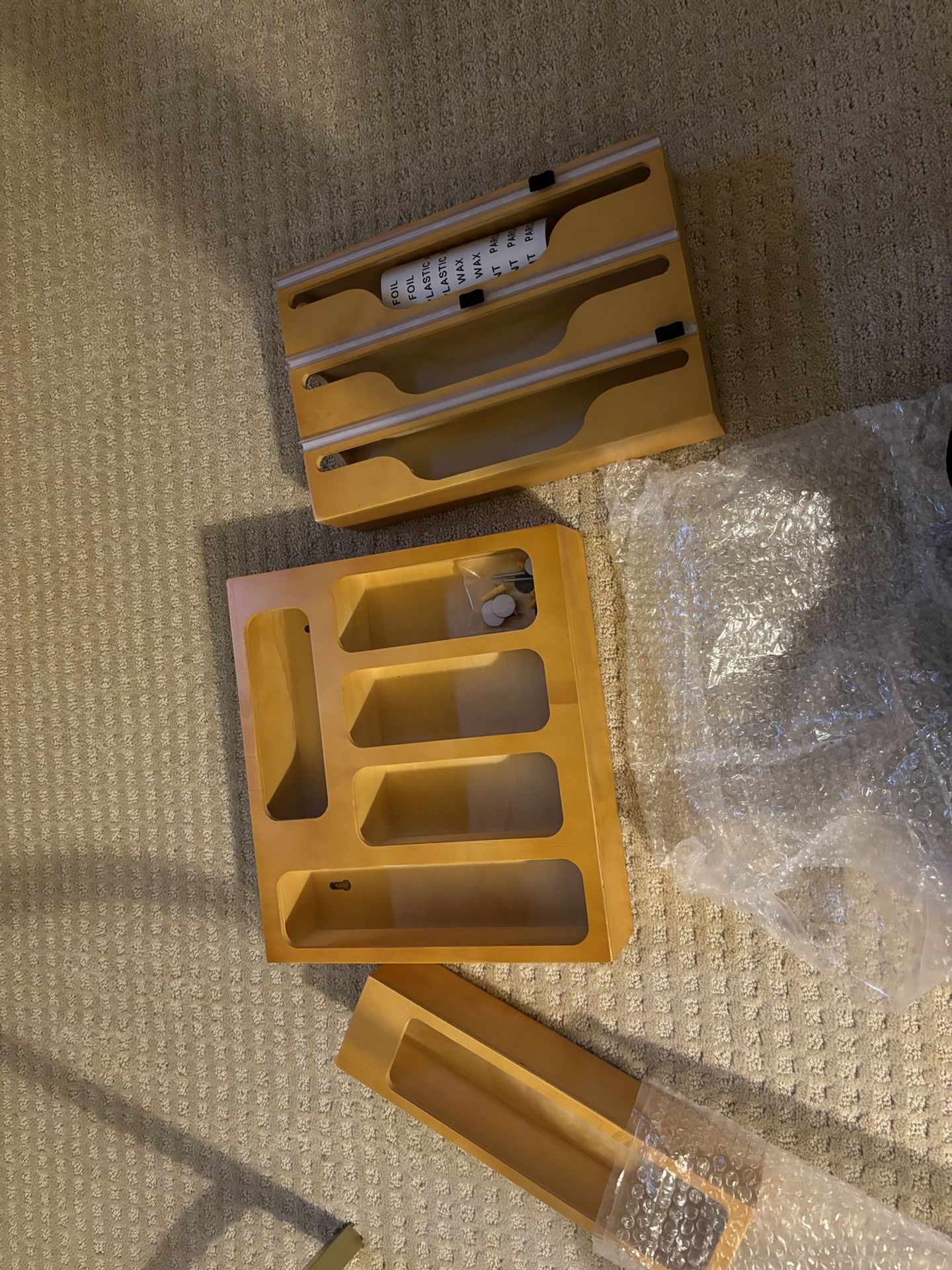 Never Used Bamboo Drawer Organizer For Bags