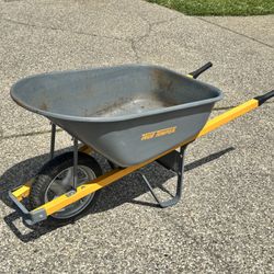 True Temper Wheelbarrow Wheel Barell Steel Never Flat tire 