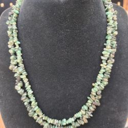 Genuine Emerald Chip Necklaces  ( 2 )