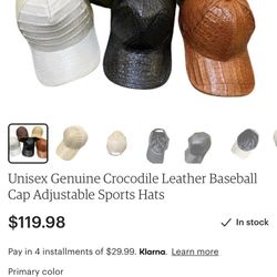 Leather Baseball Caps