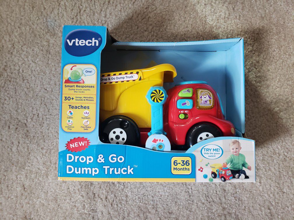 TOY Vtech drop & go dump truck New Never Opened or Used