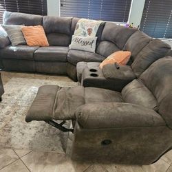 Beautiful Grey Sectional 