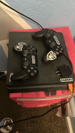 PS4 Slim Console with Two Controllers