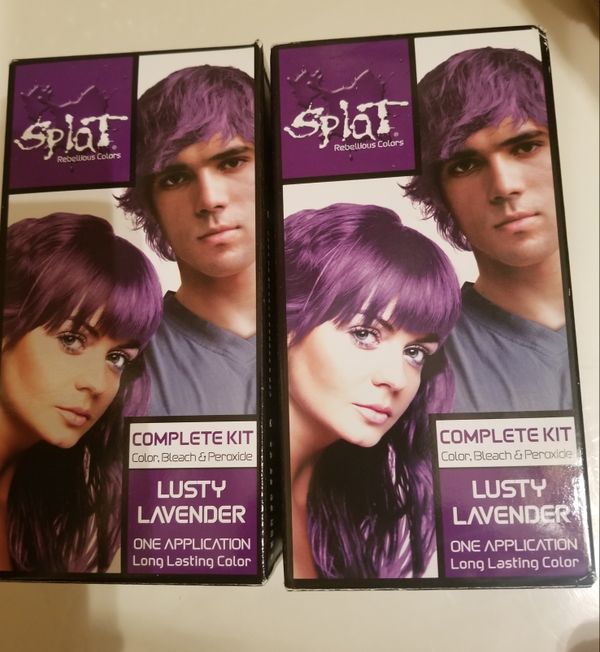 2 Unopened Splat Lusty Lavender Rebellious Fantasy Complete Hair