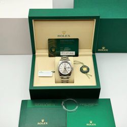 Brand New 2026 Rolex Datejust 41mm  126334 Silver Dial Steel Oyster Bracelet Fresh March Full Set