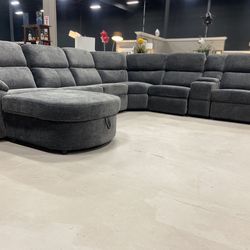 6 pcs power sofa bed sectional